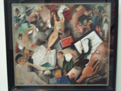 THE TESTAMENT OF JACQUES PRÉVERT. 1925.
(Le Testament de Jacques Prévert)
Oil on wood, 16 1/2 x 18 7/8".
Private Collection. THE TESTAMENT OF JACQUES PRÉVERT. 1925. (Le Testament de Jacques Prévert) Oil on wood, 16 1/2 x 18 7/8". Private Collection.