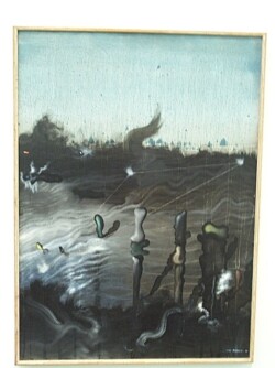 UNSPOKEN DEPTHS. 1928.
(Les Profondeurs tacites).
Oil on canvas, 39 1/2 x 28 3/4".
Private Collection, courtesy of Acquavella Galleries, New York. UNSPOKEN DEPTHS. 1928. (Les Profondeurs tacites). Oil on canvas, 39 1/2 x 28 3/4". Private Collection, courtesy of Acquavella Galleries, New York.