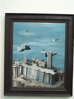 NEITHER LEGENDS NOR FIGURES. 1930.
(Légendes ni figures).
Oil on canvas, 32 x 25 5/8".
The Menil Collection, Houston, 1960. NEITHER LEGENDS NOR FIGURES. 1930. (Légendes ni figures). Oil on canvas, 32 x 25 5/8". The Menil Collection, Houston, 1960.
