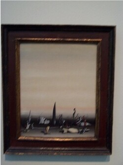 HEREDITY OF ACQUIRED CHARACTERISTICS. 1936.
(Hérédité des caractères acquis).
Oil on canvas, 16 1/8 x 13".
The Menil Collection, Houston, 1965. HEREDITY OF ACQUIRED CHARACTERISTICS. 1936. (Hérédité des caractères acquis). Oil on canvas, 16 1/8 x 13". The Menil Collection, Houston, 1965.