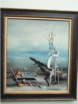 INDEFINITE DIVISIBILITY. 1942.
(Divisibilité indéfinie).
Oil on canvas, 40 x 35".
Albright-Knox Art Gallery, Buffalo, Room of Contemporary Art Fund, 1945. INDEFINITE DIVISIBILITY. 1942. (Divisibilité indéfinie). Oil on canvas, 40 x 35". Albright-Knox Art Gallery, Buffalo, Room of Contemporary Art Fund, 1945.