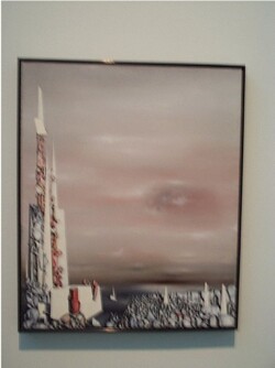 ROSE OF THE FOUR WINDS. 1950.
(La Rose des quatre vents).
Oil on canvas, 28 x 23 1/8".
The Wadsworth Atheneum, Hartford, Bequest of Kay Sage Tanguy, 1963. ROSE OF THE FOUR WINDS. 1950. (La Rose des quatre vents). Oil on canvas, 28 x 23 1/8". The Wadsworth Atheneum, Hartford, Bequest of Kay Sage Tanguy, 1963.