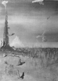 EXTINCTION OF USELESS LIGHTS. 1927.
(L'Extinction des lumières inutiles).
Oil on canvas, 36¼ x 25¾".
The Museum of Modern Art, New York. EXTINCTION OF USELESS LIGHTS. 1927. (L'Extinction des lumières inutiles). Oil on canvas, 36¼ x 25¾". The Museum of Modern Art, New York.