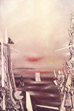 FEAR. 1949.
(La Peur).
Oil on canvas, 60 1/8 x 40".
Whitney Museum of American Art, New York. FEAR. 1949. (La Peur). Oil on canvas, 60 1/8 x 40". Whitney Museum of American Art, New York.